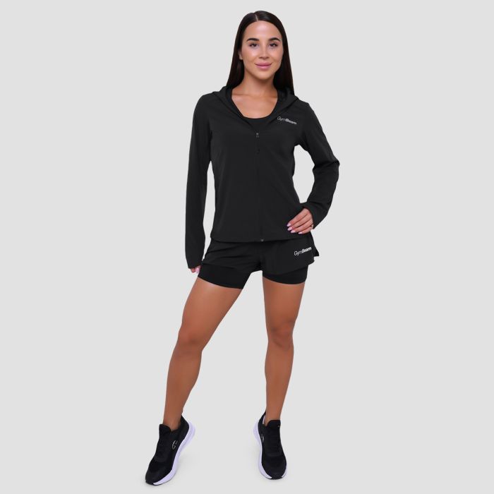 Women‘s Pulse Running shorts 2in1 Black - GymBeam XL