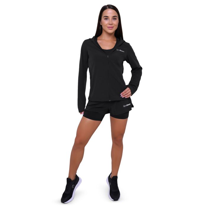 Women‘s Pulse Running shorts 2in1 Black - GymBeam XL