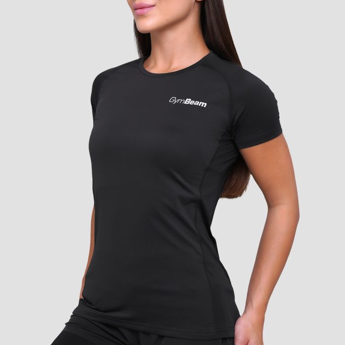Women‘s Pulse Running T-shirt Black - GymBeam XXL