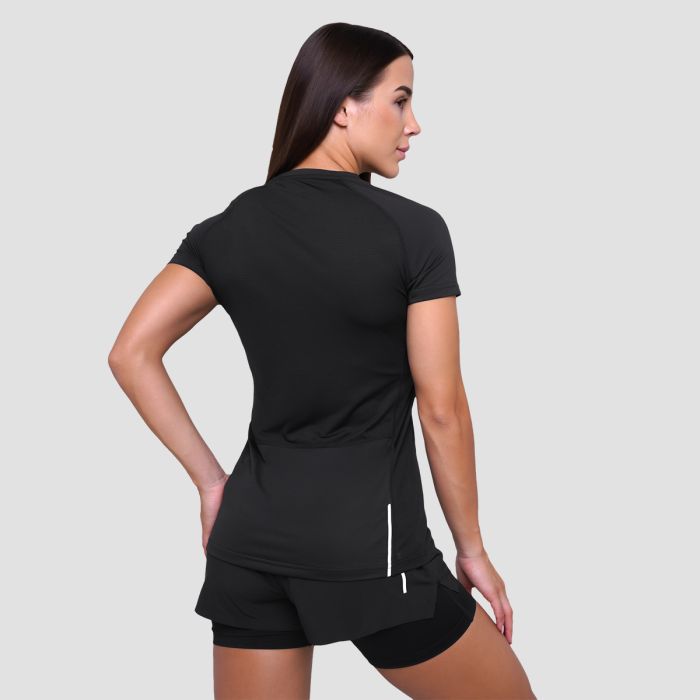 Women‘s Pulse Running T-shirt Black - GymBeam XXL