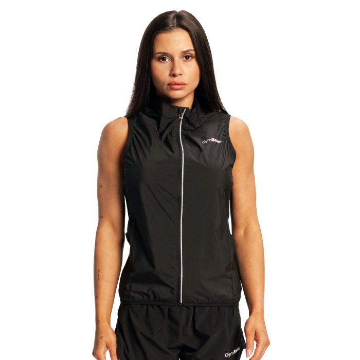 Women‘s Pulse X Running Gilet Black - GymBeam XL