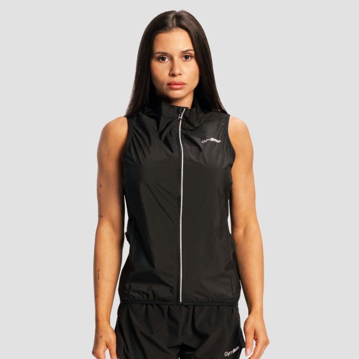Women‘s Pulse X Running Gilet Black - GymBeam XL