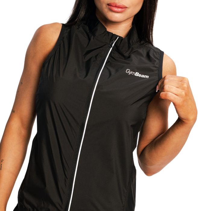 Women‘s Pulse X Running Gilet Black - GymBeam XL