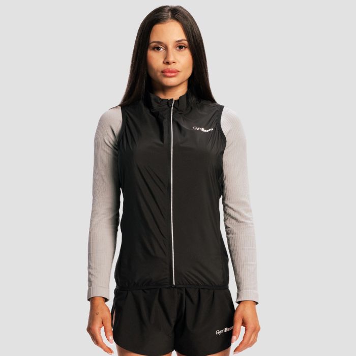 Women‘s Pulse X Running Gilet Black - GymBeam XL