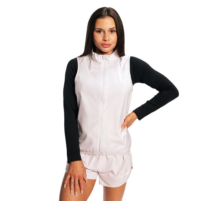 Women‘s Pulse X Running Gilet Gray - GymBeam XL