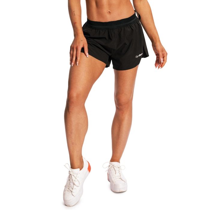 Women‘s Pulse X Running shorts Black - GymBeam XL