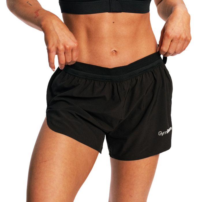 Women‘s Pulse X Running shorts Black - GymBeam XL