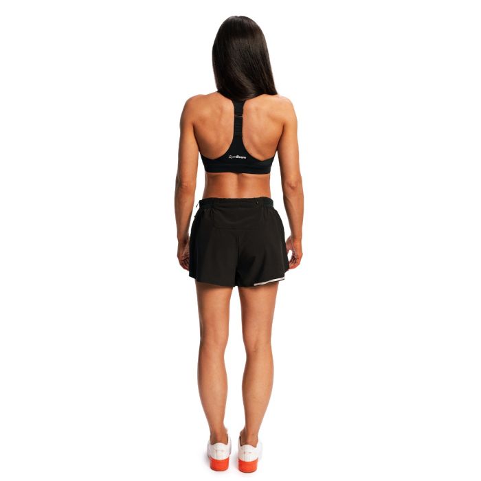 Women‘s Pulse X Running shorts Black - GymBeam XL