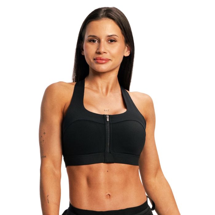 Women‘s Pulse X Running Sports Bra Black - GymBeam XL
