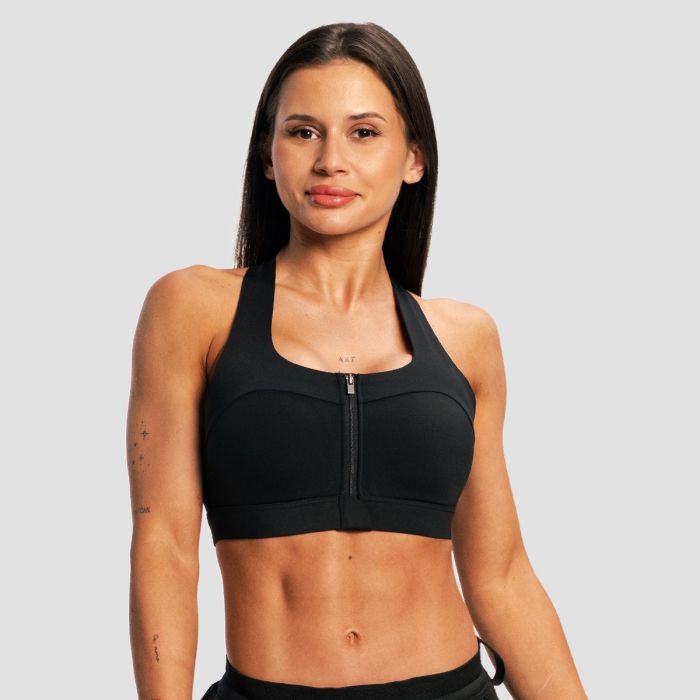 Women‘s Pulse X Running Sports Bra Black - GymBeam XL
