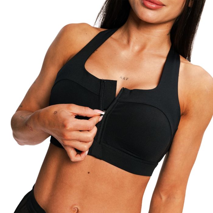 Women‘s Pulse X Running Sports Bra Black - GymBeam XL