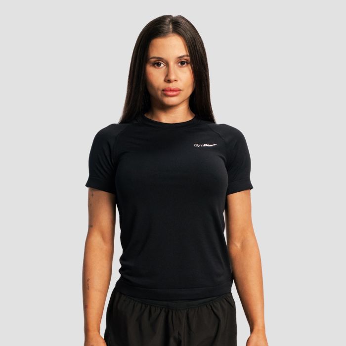 Women‘s Pulse X Running T-shirt Black - GymBeam XL