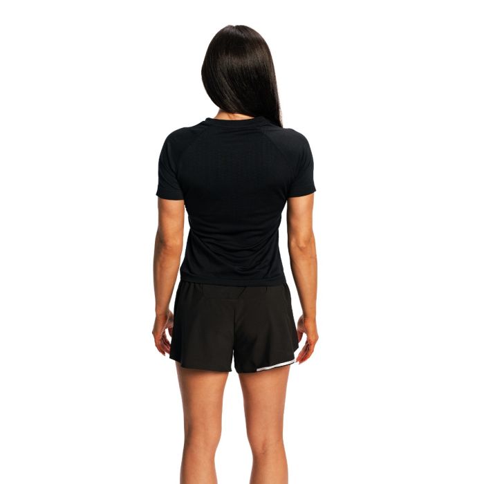 Women‘s Pulse X Running T-shirt Black - GymBeam XL