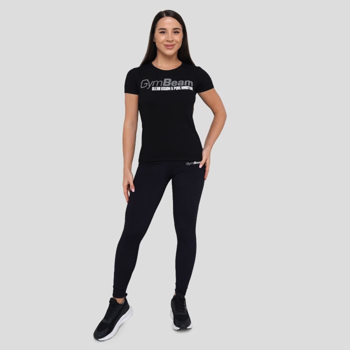 Women‘s Pure Ambition T-shirt Black - GymBeam XXL