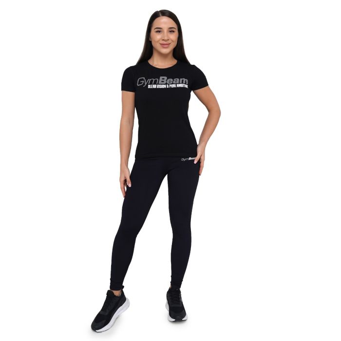 Women‘s Pure Ambition T-shirt Black - GymBeam XXL