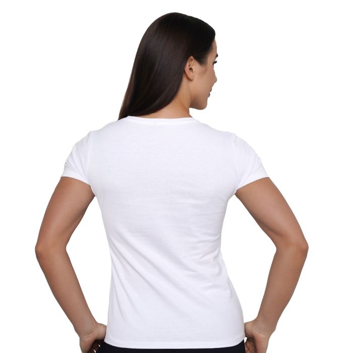 Women‘s Pure Ambition T-shirt White - GymBeam XXL