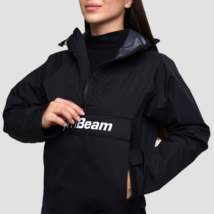 Women‘s Rain Smock Jacket Black - GymBeam XL