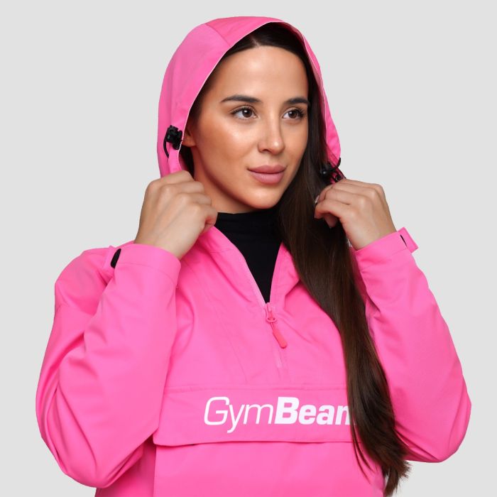 Women‘s Rain Smock Jacket Fuchsia - GymBeam XL