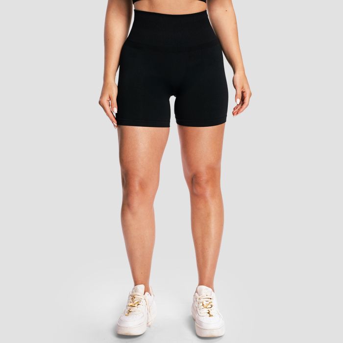Women‘s Sculpt Seamless Shorts Black - GymBeam XL
