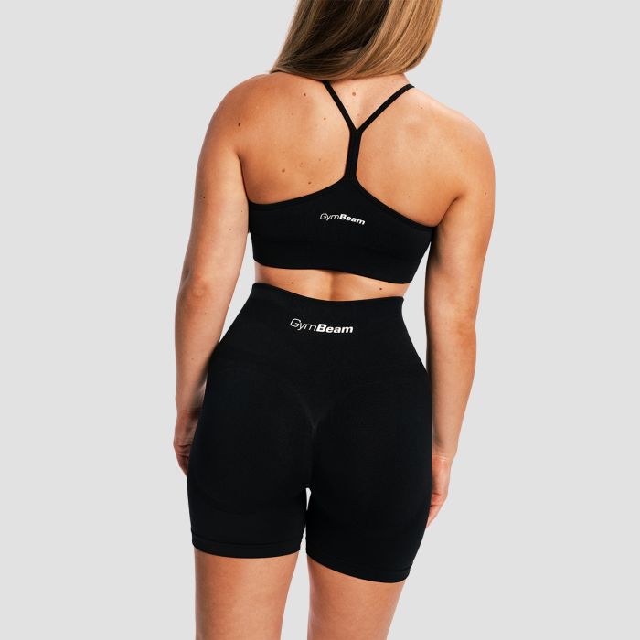 Women‘s Sculpt Seamless Shorts Black - GymBeam XL