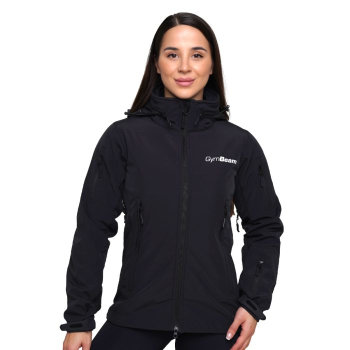 Women‘s Softshell Jacket Black - GymBeam XL