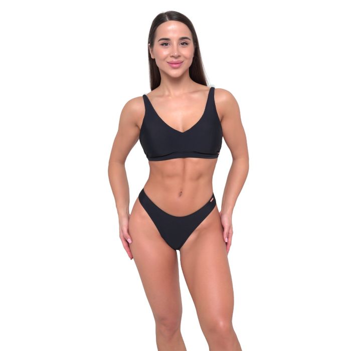 Women‘s Sports Bikini Bottom Black - GymBeam XL