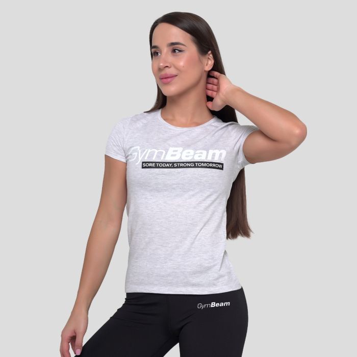 Women‘s Strong Tomorrow T-shirt Grey - GymBeam XXL