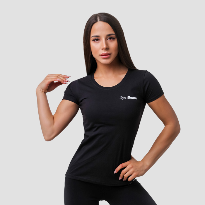 Women‘s Basic T-Shirt 3pack Black - GymBeam XXL - 3pack