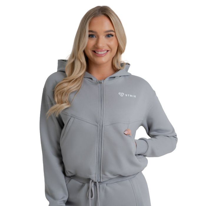 Women‘s ZOA Zip-Up Sweatshirt Smoke - STRIX XL