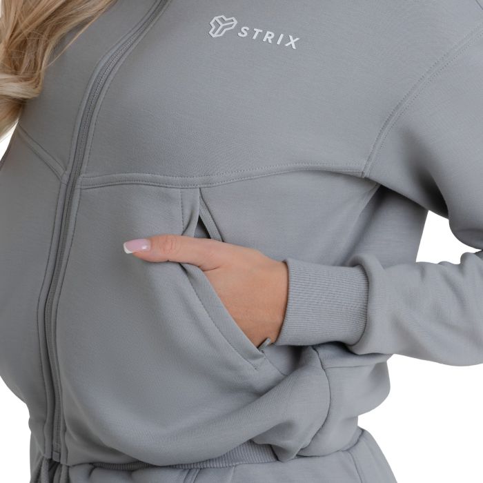 Women‘s ZOA Zip-Up Sweatshirt Smoke - STRIX XL