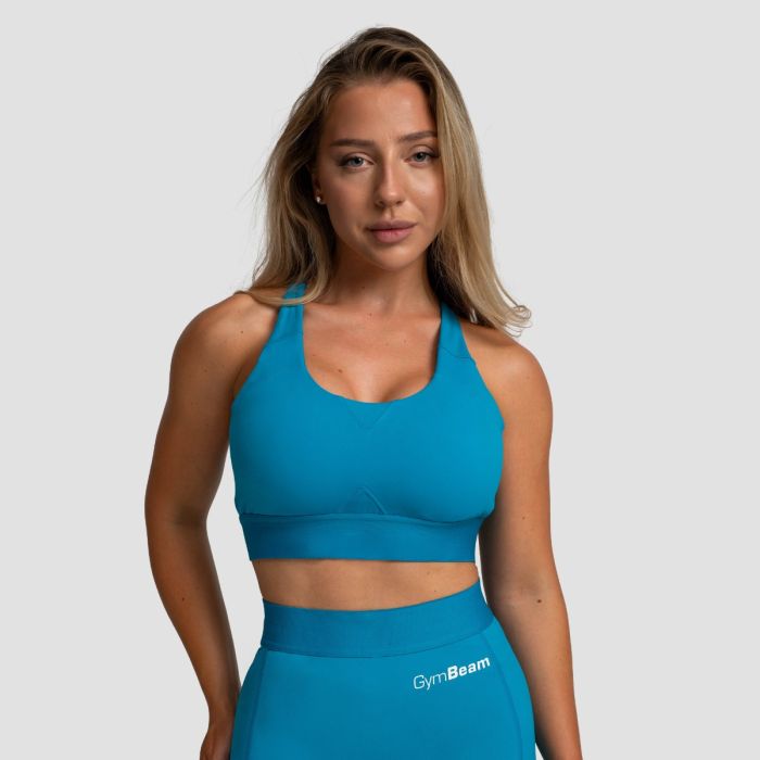 Limitless Sports Bra Aquamarine - GymBeam XXL