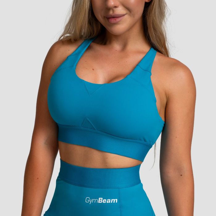 Limitless Sports Bra Aquamarine - GymBeam XXL