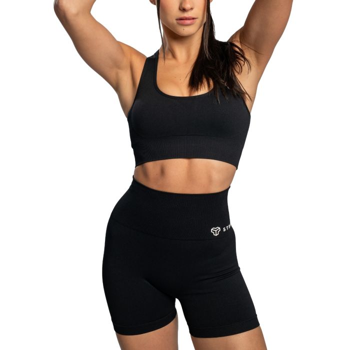 Women‘s Seamless Shorts Black - STRIX XL