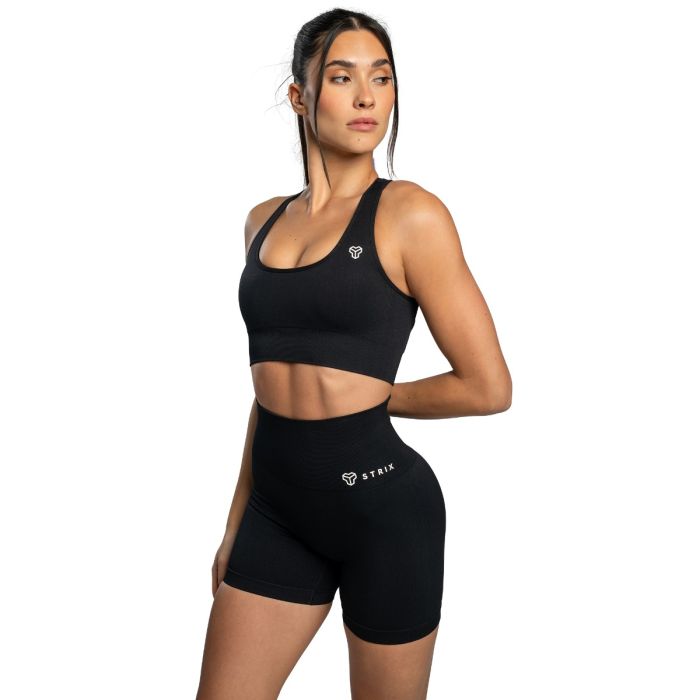 Women‘s Seamless Shorts Black - STRIX XL