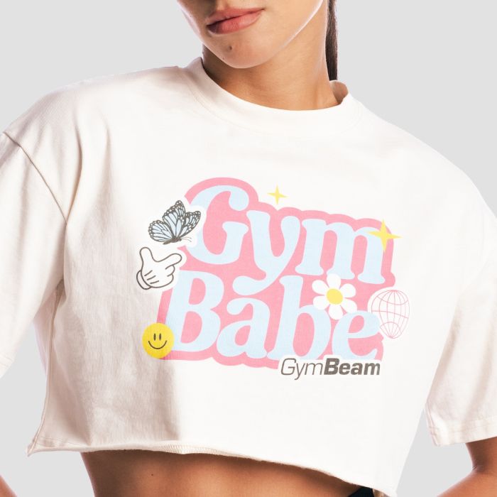 Women‘s GymBabe Shirt Cream - GymBeam L