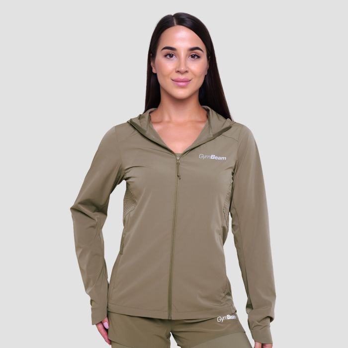Women‘s Pulse Running Jacket Vetiver - GymBeam XXL