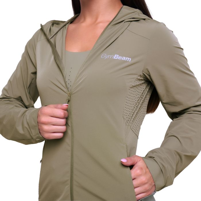 Women‘s Pulse Running Jacket Vetiver - GymBeam XXL