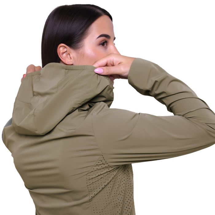 Women‘s Pulse Running Jacket Vetiver - GymBeam XXL