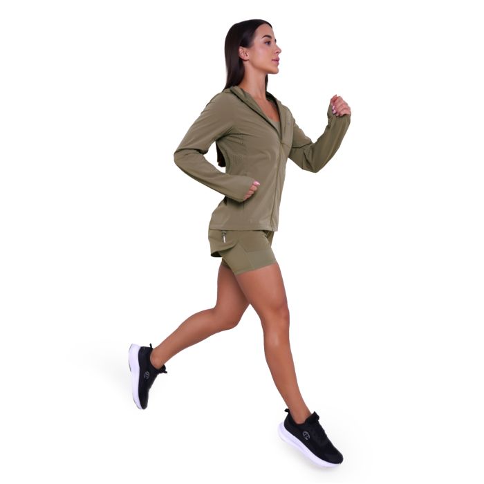 Women‘s Pulse Running Jacket Vetiver - GymBeam XXL