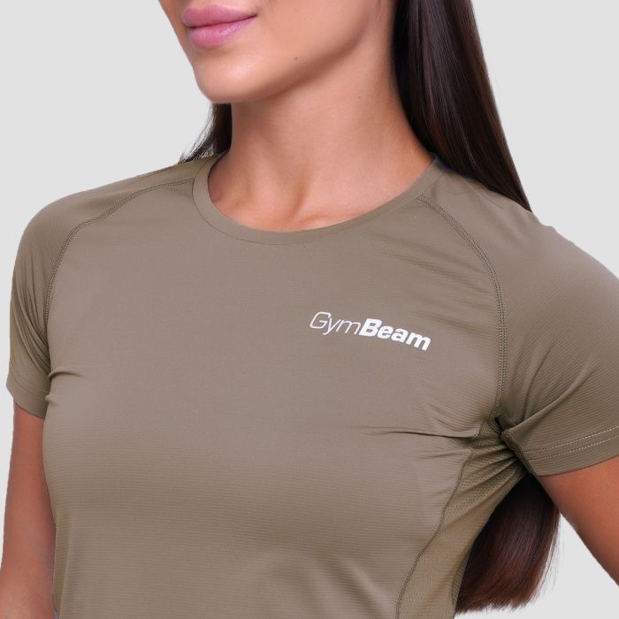 Women‘s Pulse Running T-shirt Vetiver - GymBeam XXL