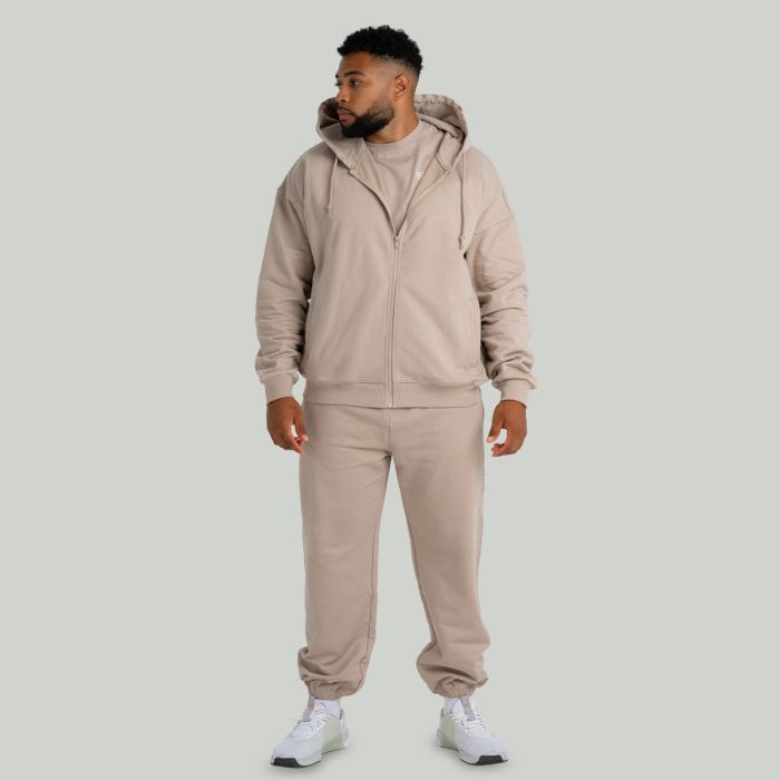 Zip Hoodie Taupe - STRIX XXL