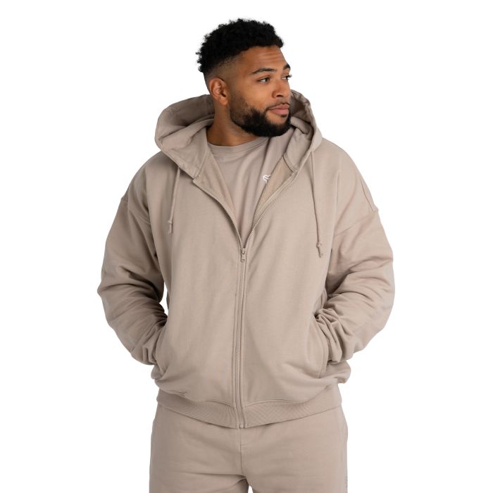 Zip Hoodie Taupe - STRIX XXL