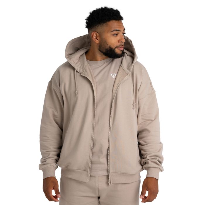 Zip Hoodie Taupe - STRIX XXL
