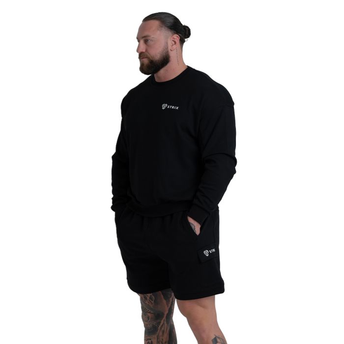 ZOA Relaxed Sweatshirt Black - STRIX XXL