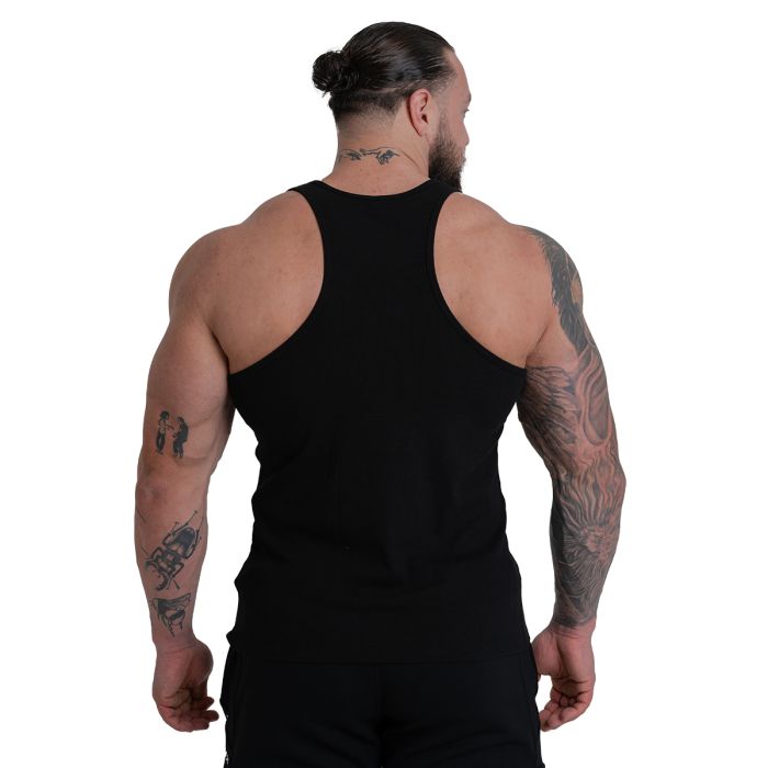 Ribbed Tanktop Black - STRIX XXXL