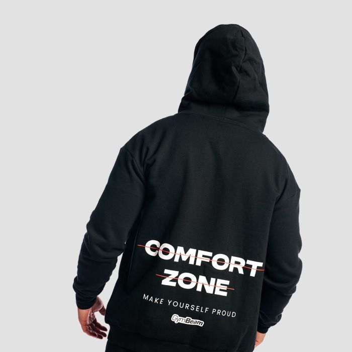 Zone Zip Up Hoodie Black - GymBeam XL