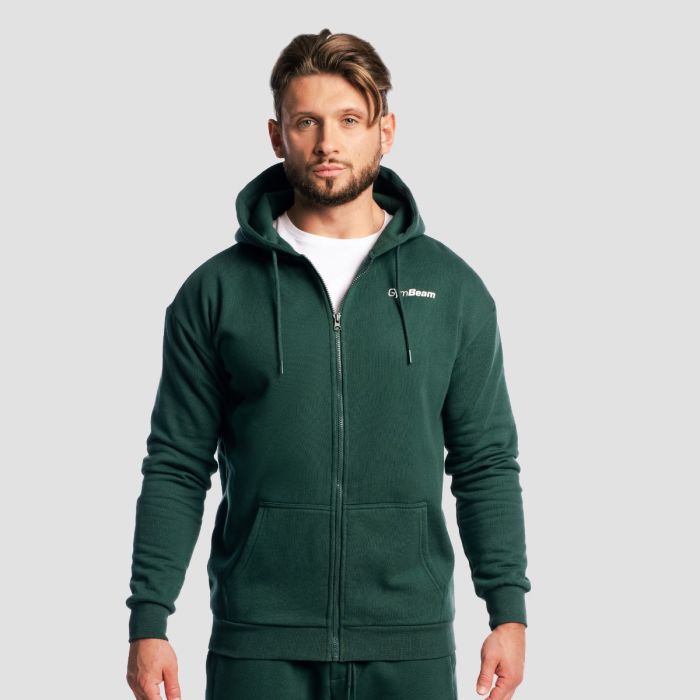 Zone Zip Up Hoodie Forest - GymBeam XL