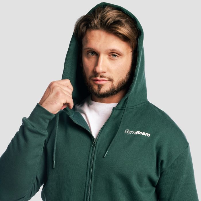 Zone Zip Up Hoodie Forest - GymBeam XL