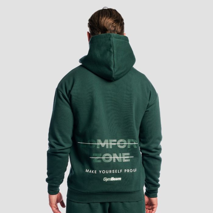 Zone Zip Up Hoodie Forest - GymBeam XL