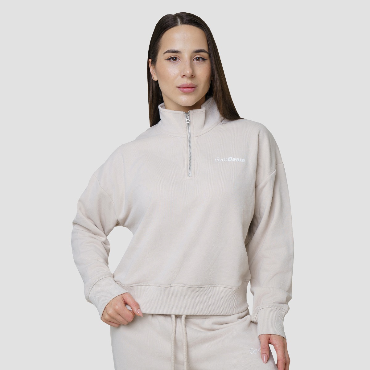 Damestrui Agile 1/2 Zip Desert - GymBeam